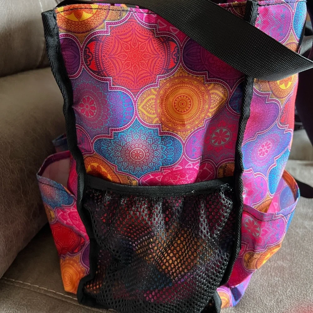 TopDesign Floral Tote Bag with Artistic Design